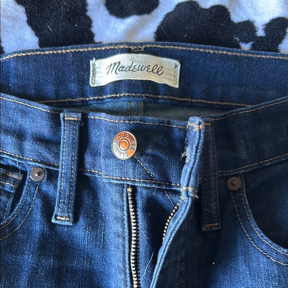 Madewell Women's Skinny Jeans - Dark Blue
